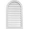 Ekena Millwork Round Top Surface Mount PVC Gable Vent w/ 2"W x 2"P Brickmould Sill Frame, 20"W x 34"H GVPRT20X3403SN - alternate 1